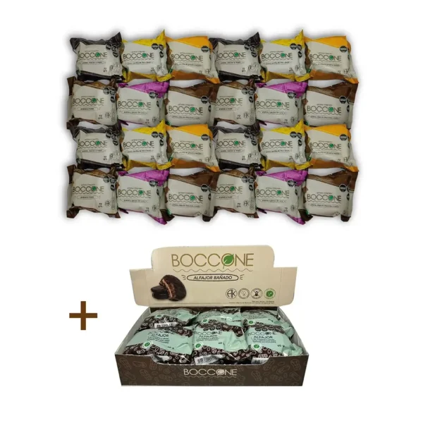 1 DOCENA DE ALFAJORES BAÑADOS +24 COOKIES SURTIDAS DE 72GR