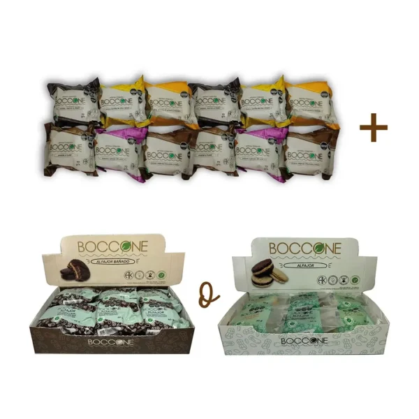 12 COOKIES 72GR SURTIDAS + 1 DOCENA DE ALFAJORES A ELECCION