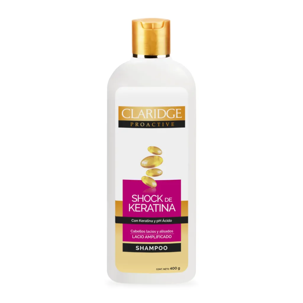 shampoo__keratina__400ml__clardige.webp Shampoo Shock de Keratina 400 ml - Imagen 1